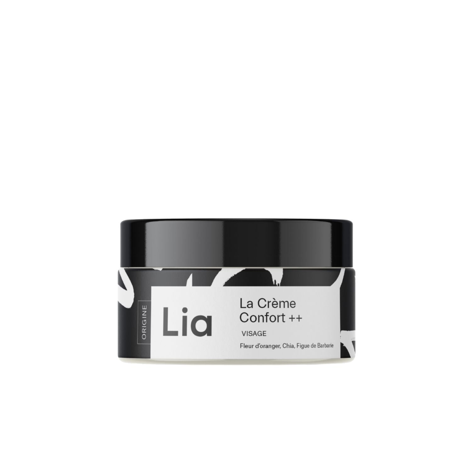 LIA Cosmétiques Comfort++ Face Cream jar - Daily moisturizer with prickly pear for dry, sensitive, or mature skin.